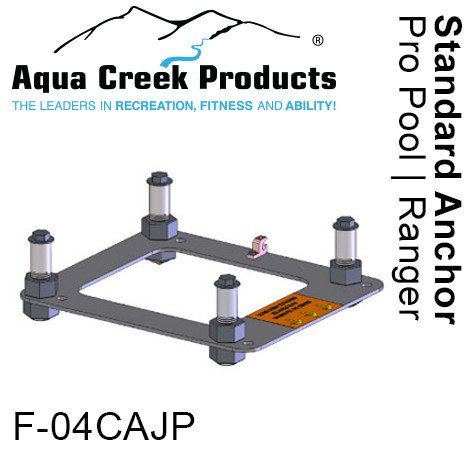 Aqua Creek Anchor Kit, Standard Concrete Applications For Ranger, Pro, Admiral Lifts