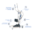 Invacare Reliant Plus 350 Stand-Up Lift with Power Base - Key Components