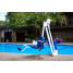 Aqua Creek Mighty 400 Pool Lift, No Anchor, White Powder Coat, Blue Seat, 400lb Capacity